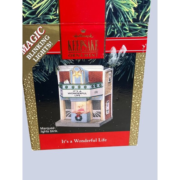 Hallmark Ornament 1991 Its A Wonderful Life Magic Lights Christmas Decor - Picture 10 of 13